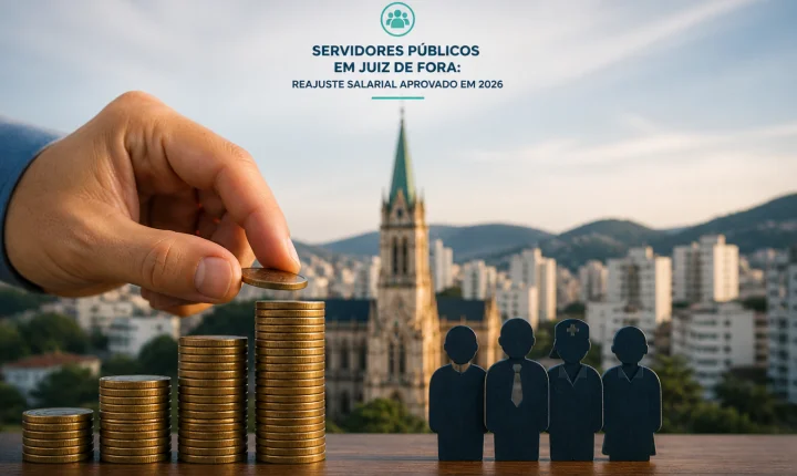 Servidores públicos em Juiz de Fora: reajuste salarial aprovado em 2026