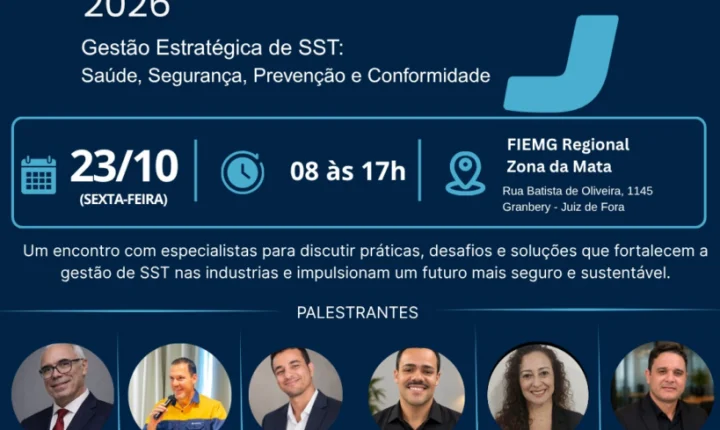 SESI Juiz de Fora promove seminário gratuito de Saúde e Segurança do Trabalho em 23/10