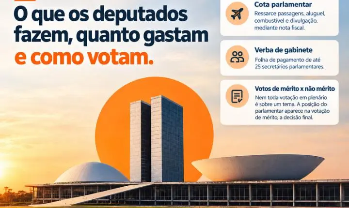 Verba de gabinete é o maior gasto de um parlamentar