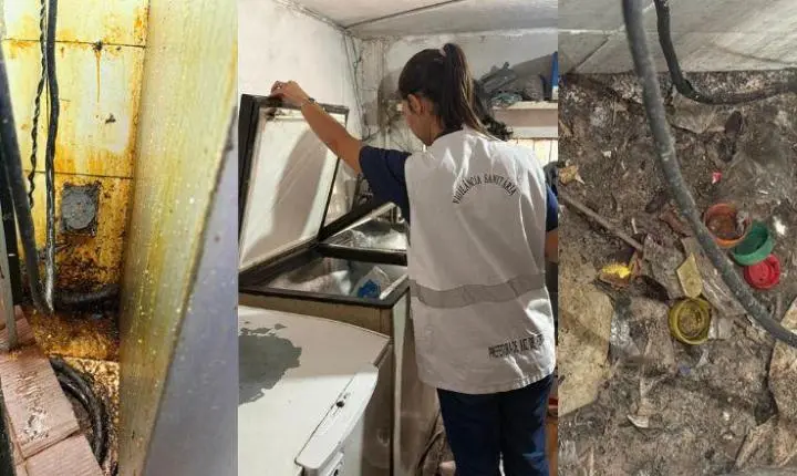 Vigilância Sanitária interdita lanchonete por falta de higiene no Centro de Juiz de Fora