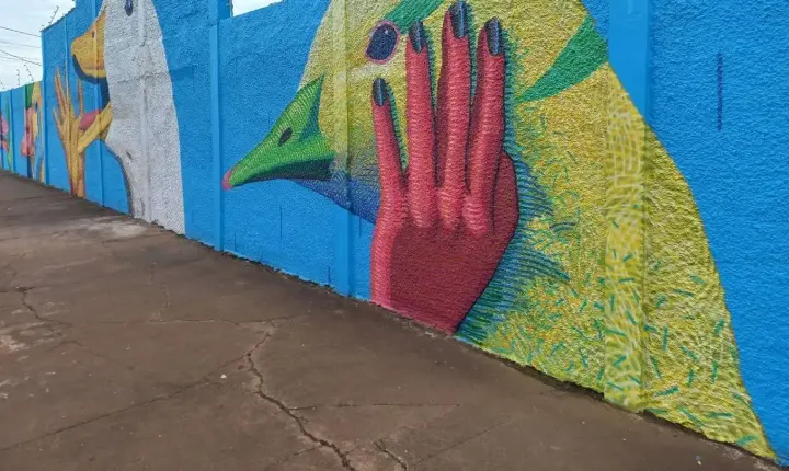 Sede da Copasa em patos de Minas vira galeria a céu aberto